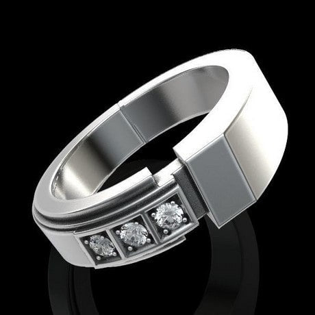 Or blanc 18 carats - Argent 925