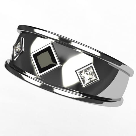 Or blanc 18 carats -  Argent 925