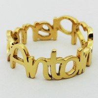 Bague prénoms personnalisés