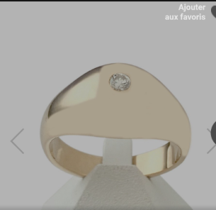 Bague Jonc Aigue Marine