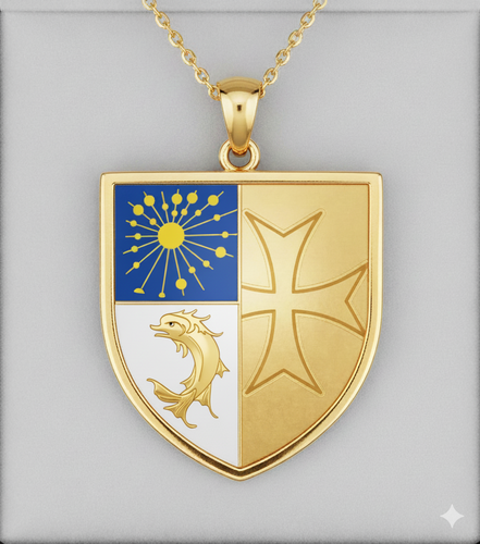 Duo pendentifs blason