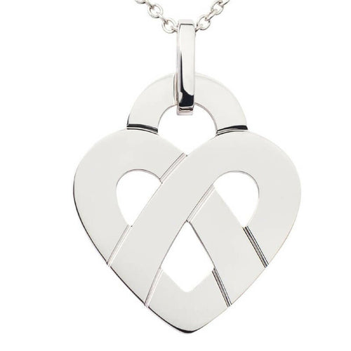 Pendentif Coeur Argent entrelace