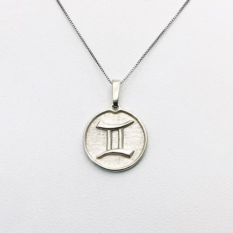 Gémeaux - Or blanc 18 carats