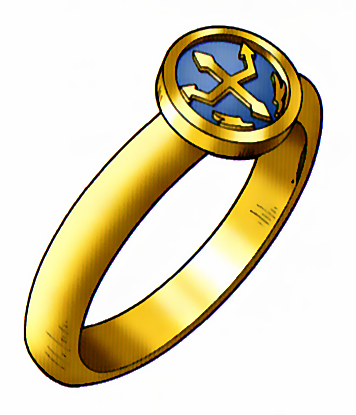 Bague email bleu