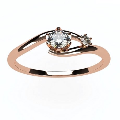 Or rose 18 carats