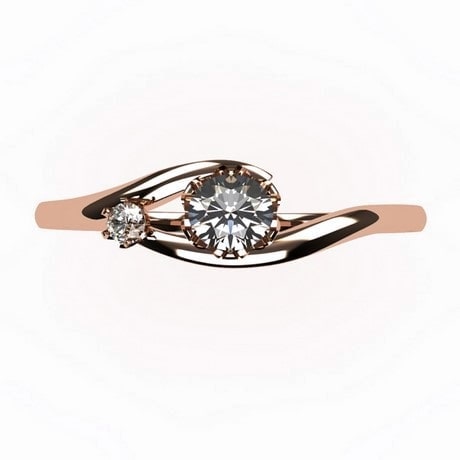 Or rose 18 carats