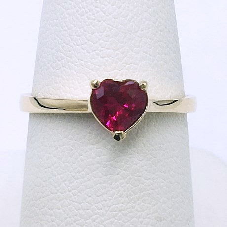 Bague Coeur Rubis