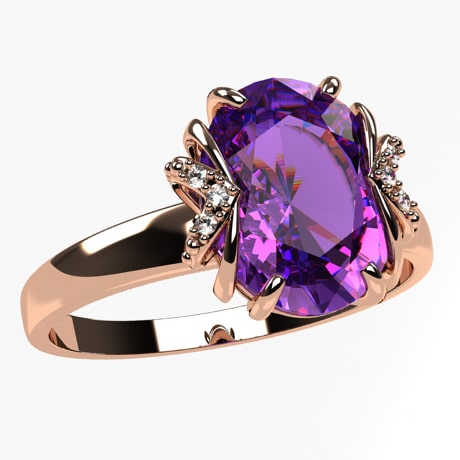 Or rose 18 carats