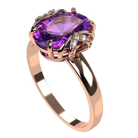 Or rose 18 carats