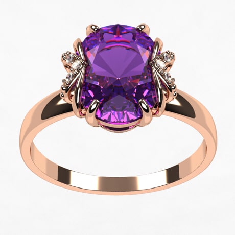Or rose 18 carats