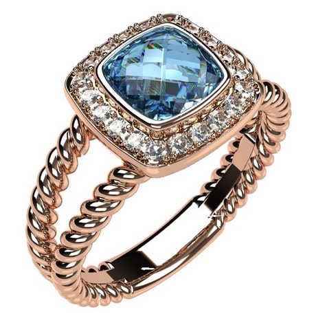 Or rose 18 carats