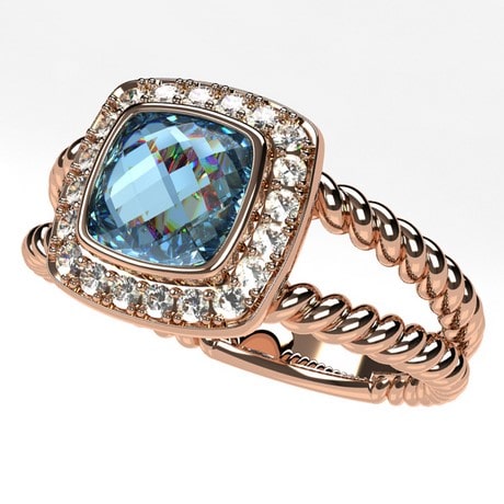 Or rose 18 carats