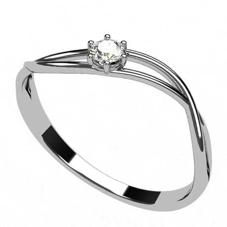 Or blanc 18 carats - Diamant