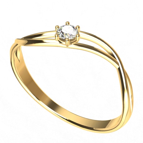 Or jaune 18 carats - Diamant