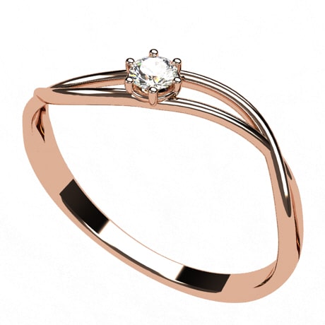Or rose 18 carats - Diamant