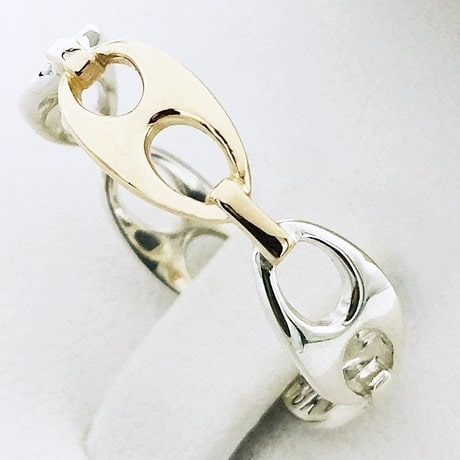 Argent 925 et Or jaune 18 carats