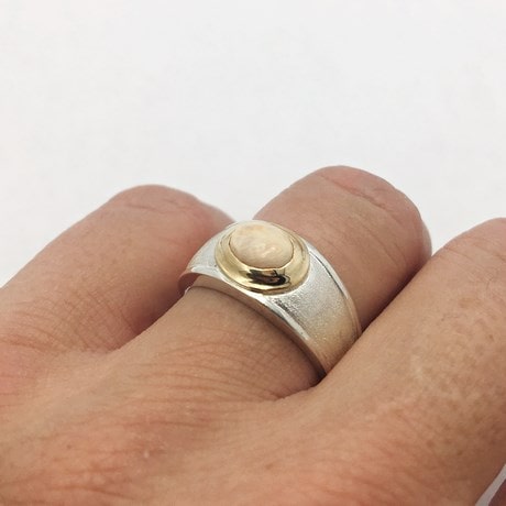 Argent 925 & Or jaune 18 carats - Opale