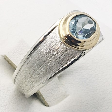 Argent 925 & Or jaune 18 carats - Topaze