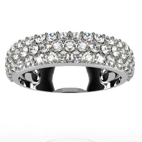 Or blanc 18 carats - Diamants blancs