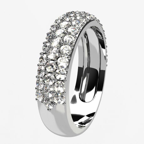 Or blanc 18 carats - Diamants blancs