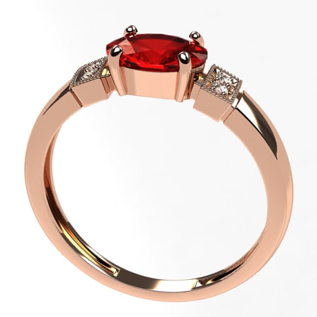 Or rose 18 carats