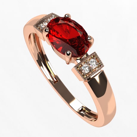Or rose 18 carats