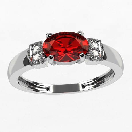 Or blanc 18 carats