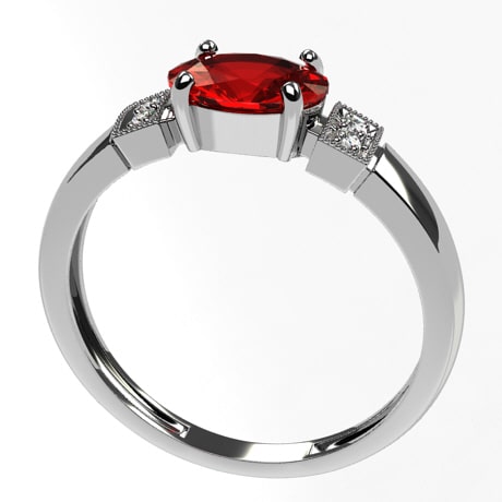 Or blanc 18 carats