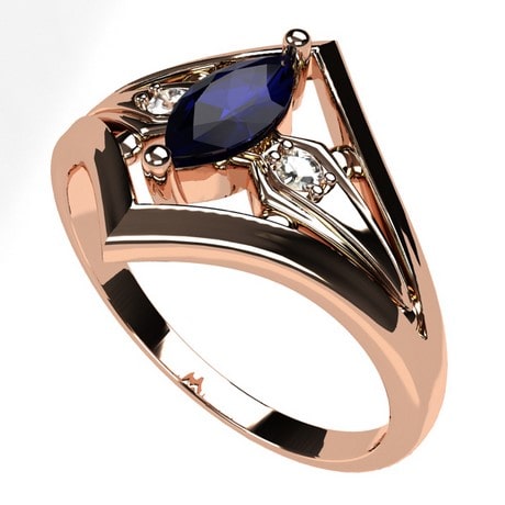 Or rose 18 carats