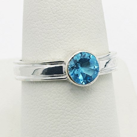 Bague Topaze Bleue