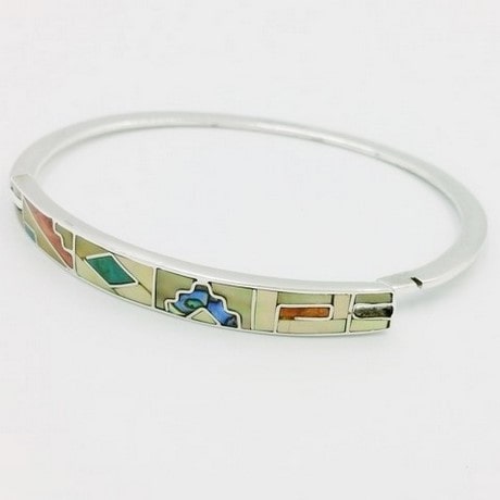 bracelet jonc argent péruvien