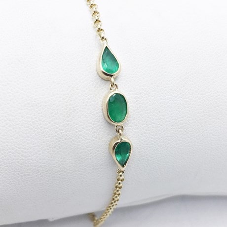 Bracelet Émeraude pour Femme en Or