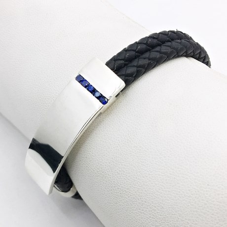 bracelet saphir homme