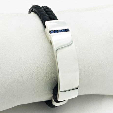 bracelet saphir homme