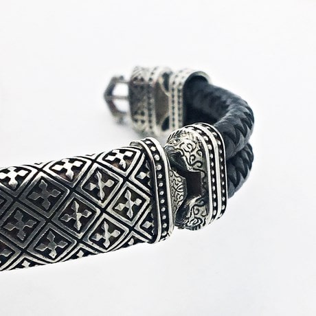bracelet de luxe homme en argent
