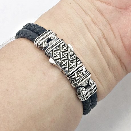 bracelet de luxe homme en argent