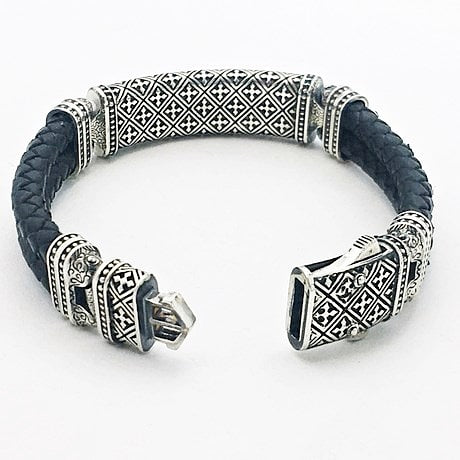 bracelet de luxe homme en argent