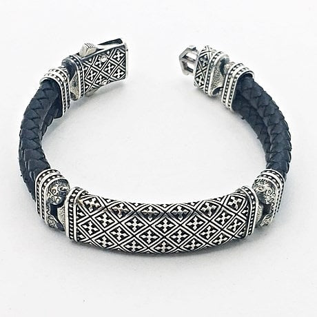 bracelet de luxe homme en argent