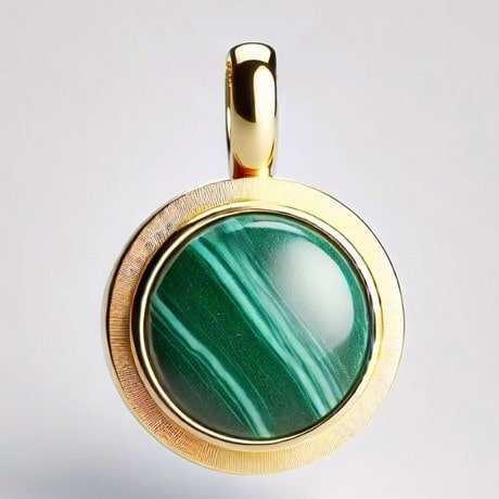 Collier Malachite pour Femme en Or