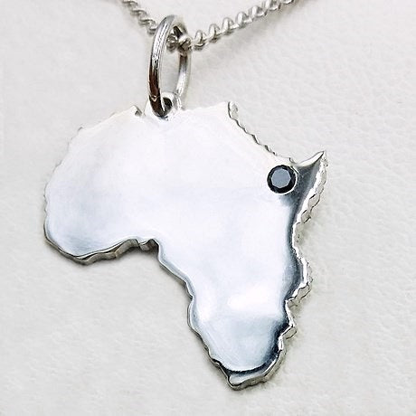 Pendentif Afrique Argent
