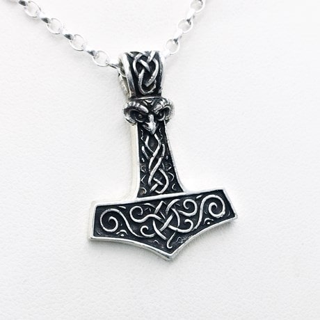 pendentif marteau de thor argent