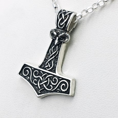 pendentif marteau de thor argent