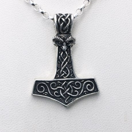 pendentif marteau de thor argent