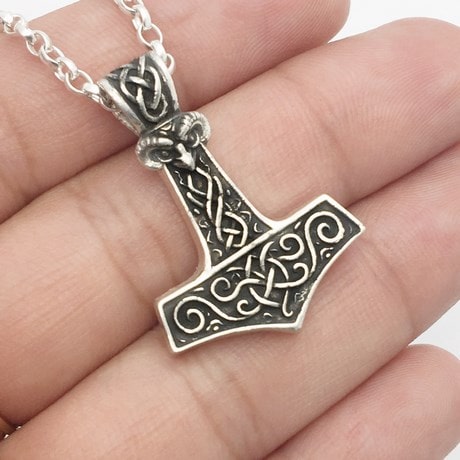 pendentif marteau de thor argent
