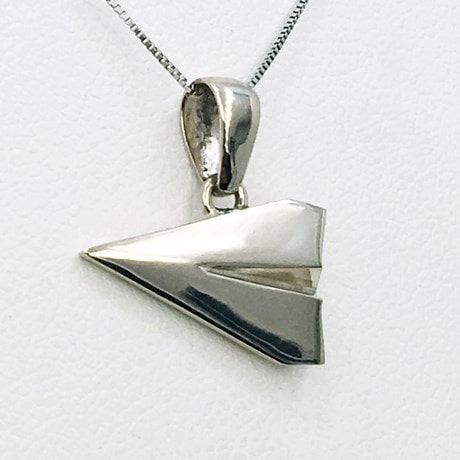 Pendentif Avion Argent 925 Rhodié – Bijou Avion Élégant Homme, Idée Cadeau Noël Anniversaire