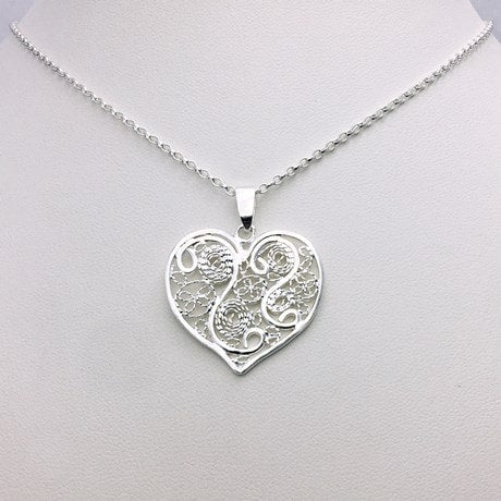 Pendentif Coeur Filigrane