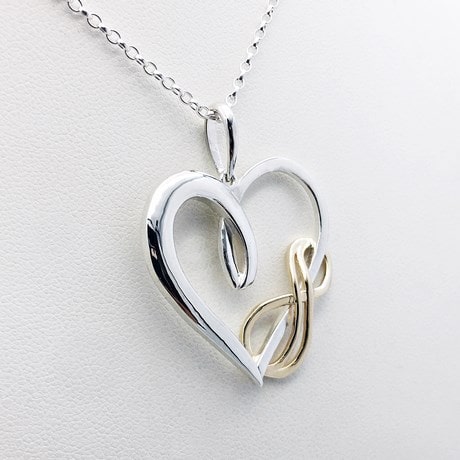 Pendentif Coeur Infini