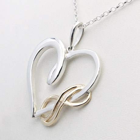 Pendentif Coeur Infini