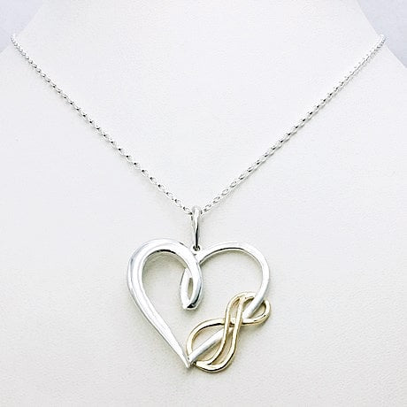 Pendentif Coeur Infini