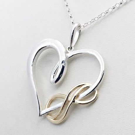 Pendentif Coeur Infini